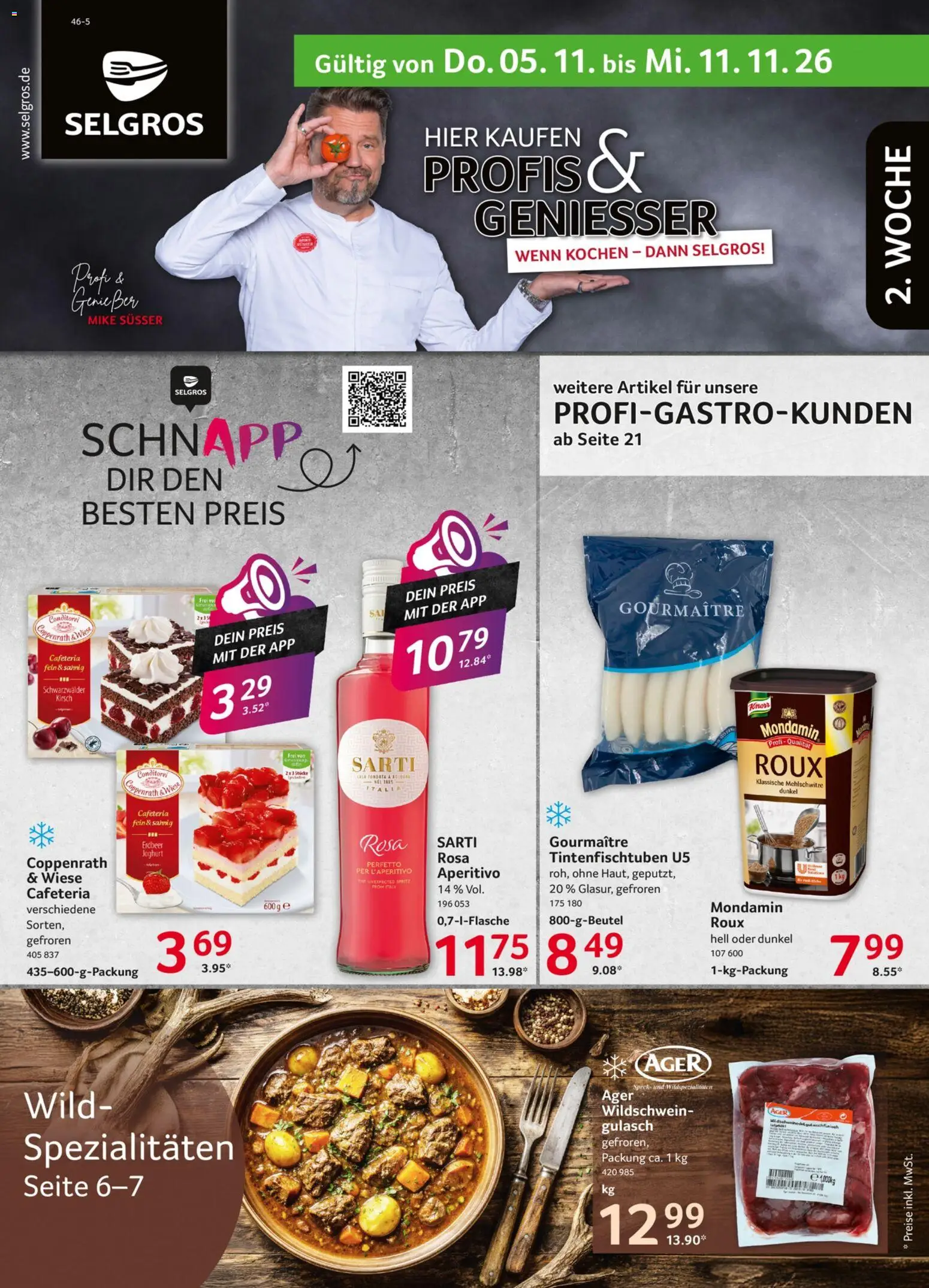 Vorschau von dem Prospekt des Geschäftes Selgros, gültig ab dem 05.11.2026 - Gulasch, Joghurt, Spezialitäten