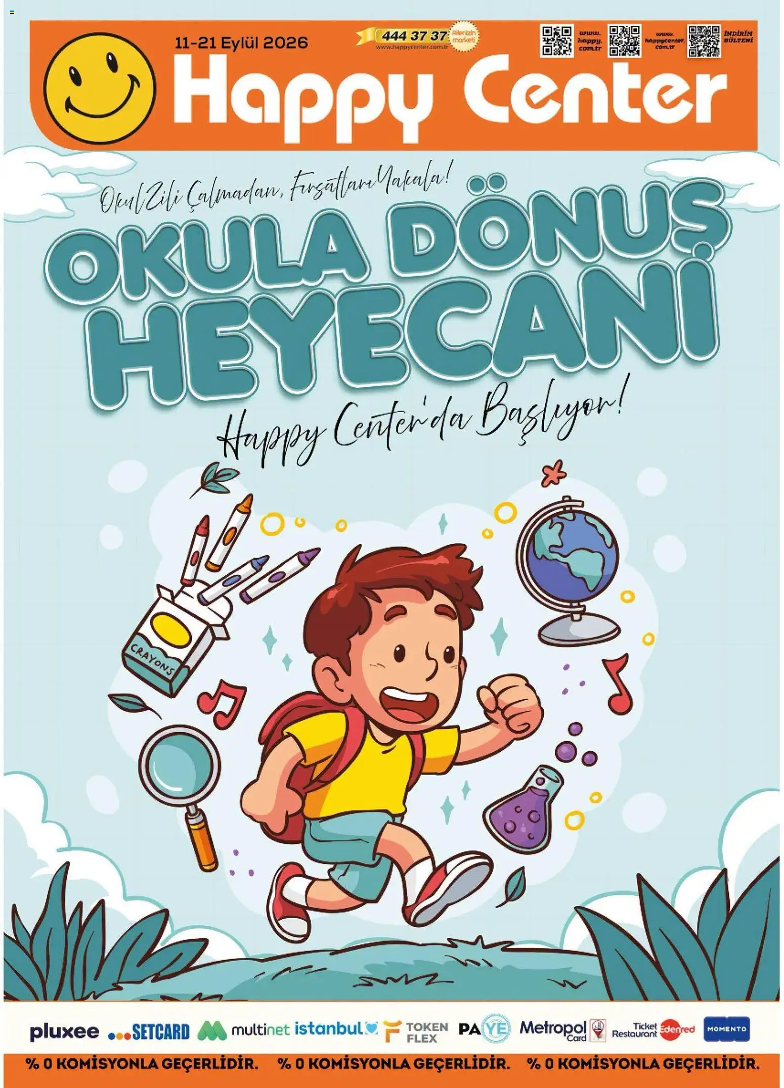 Happy Center Happy Center - Okula Dönüş 11.09.2026 - Broşürünün önizlemesi
