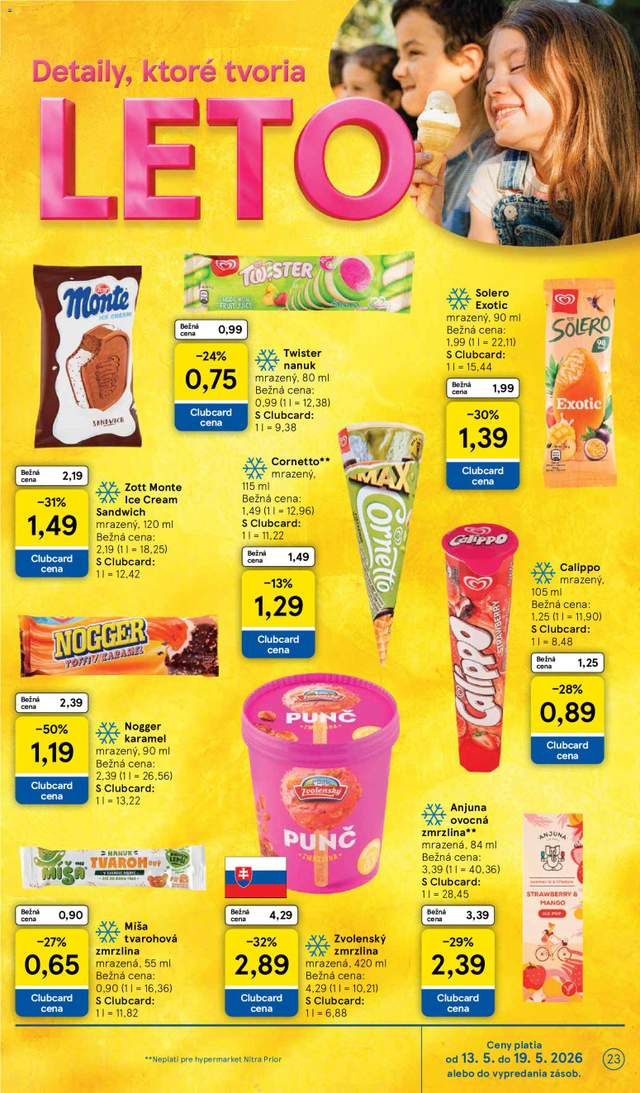 Nový Tesco leták od 13.05.