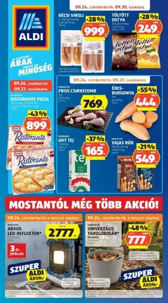 Aldi - Aldi aktuális akciós újság megtekintése, amely érvényes 2026.09.19.-től