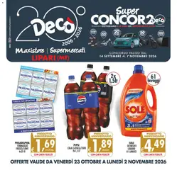 Anteprima dell'opuscolo Decò volantino Maxistore, Supermercati Lipari dal negozio Decò valido da 23/10/2026