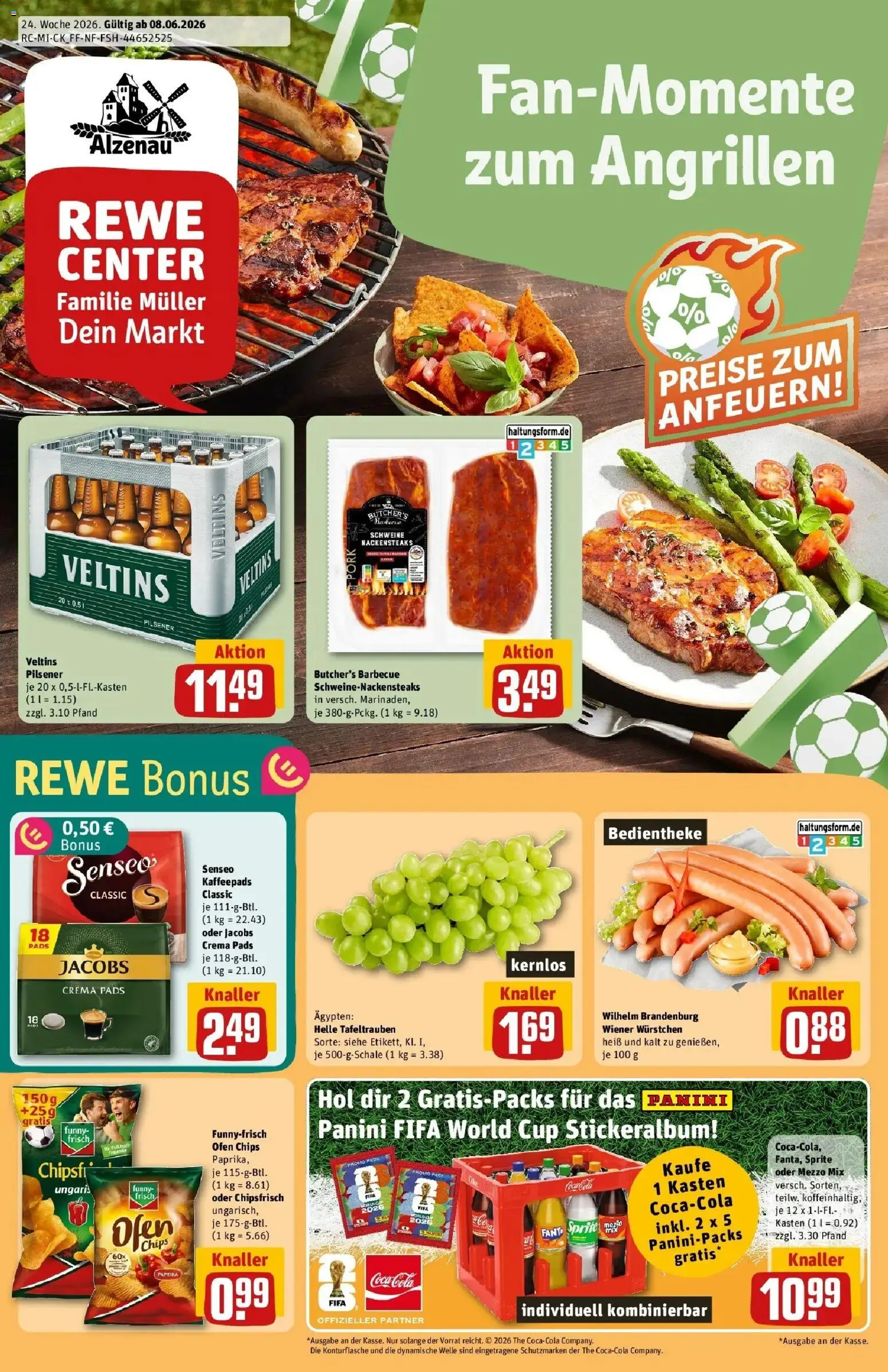 Vorschau von dem Prospekt des Geschäftes Rewe, gültig ab dem 08.06.2026