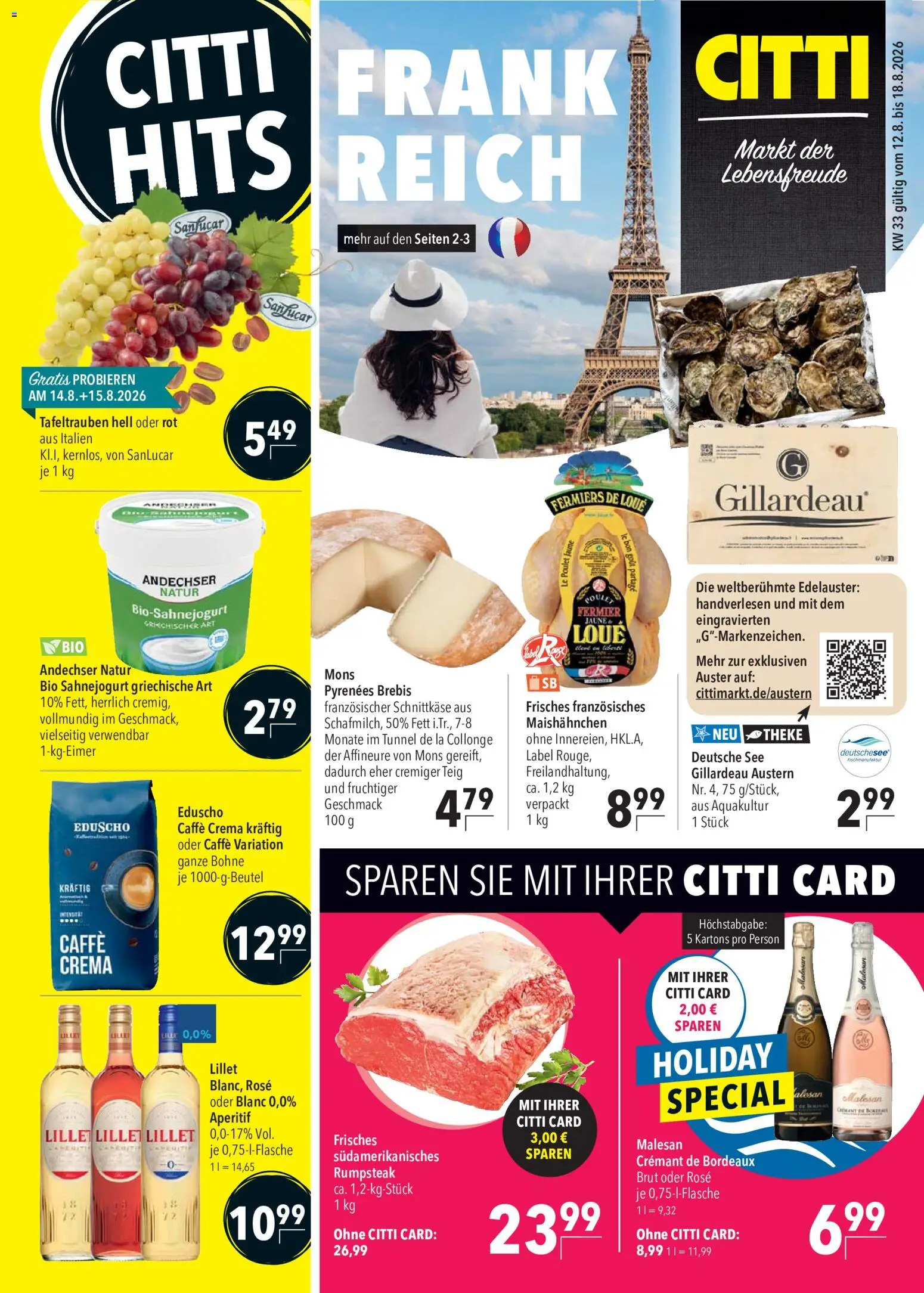 Vorschau von dem Prospekt des Geschäftes CITTI Markt, gültig ab dem 12.08.2026