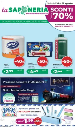 Anteprima dell'opuscolo La Saponeria volantino dal negozio La Saponeria valido da 13/08/2026