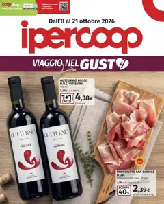 Anteprima dell'opuscolo Ipercoop volantino Viaggio Nel Gusto dal negozio Ipercoop valido da 08/10/2026