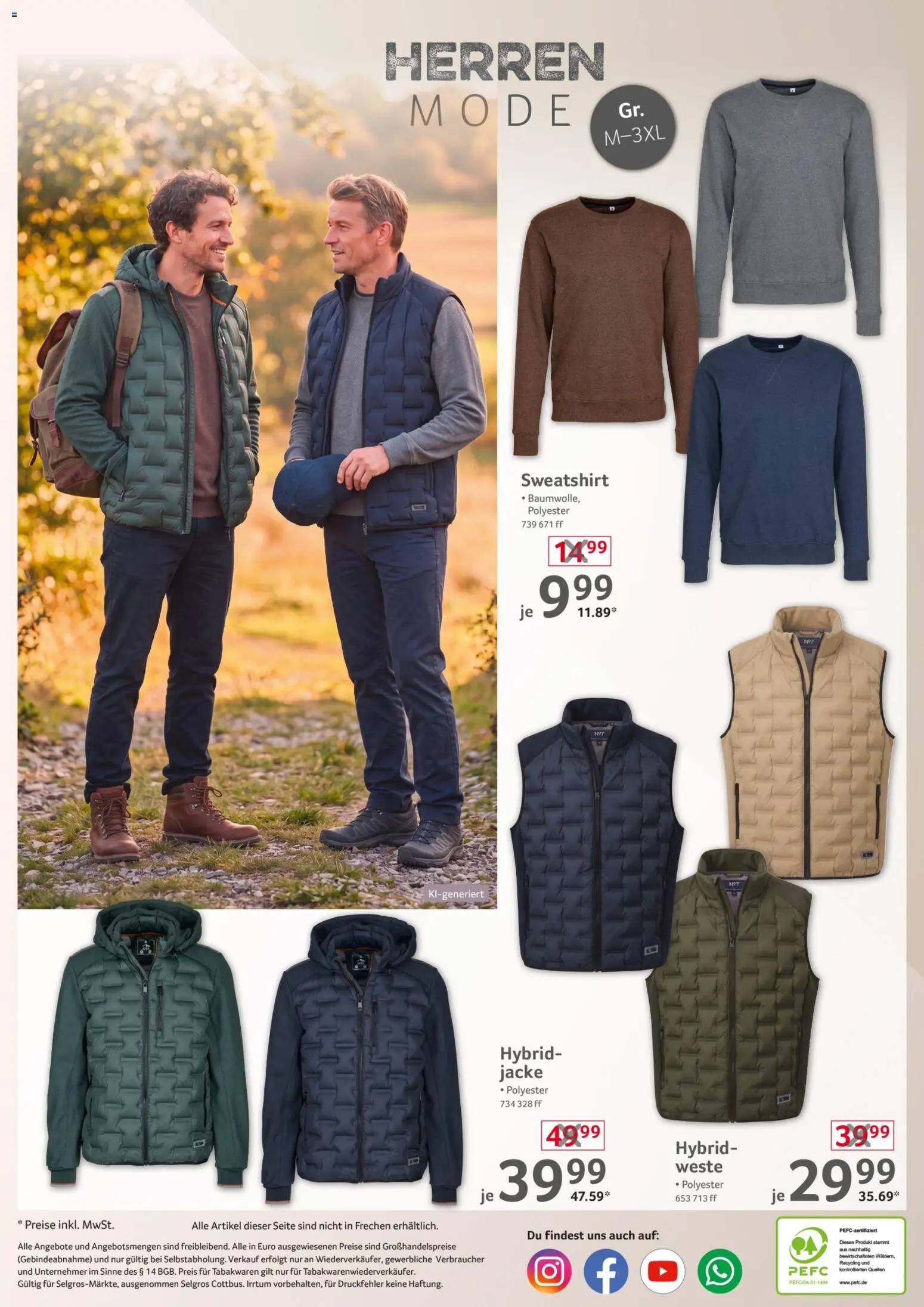 Vorschau von dem Prospekt des Geschäftes Selgros, gültig ab dem 10.09.2026 - Sweatshirt, Jacke, Weste