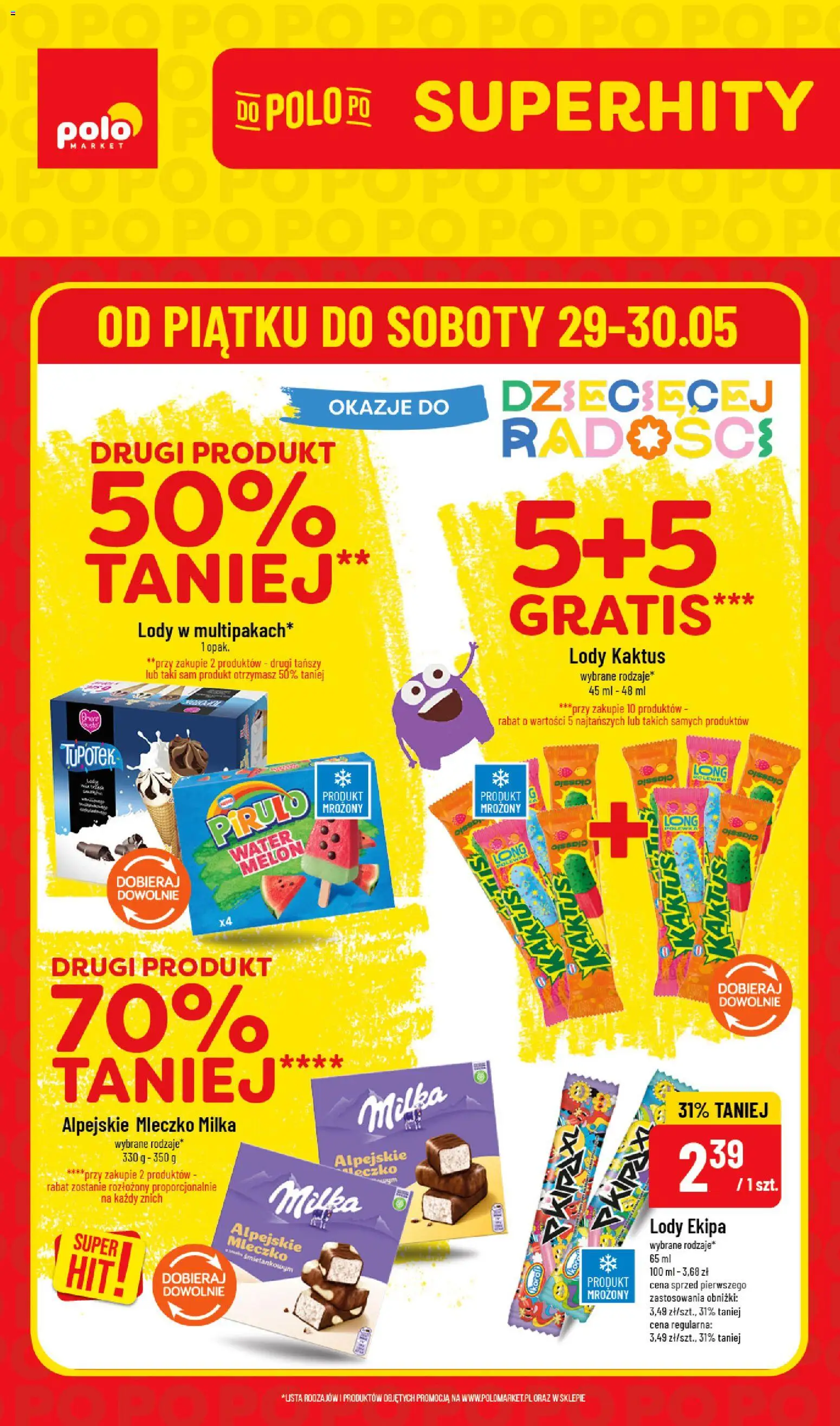 Pogląd gazetki "POLOmarket gazetka - Super Hity" ze sklepu POLOmarket ważnej od 29.05.2026