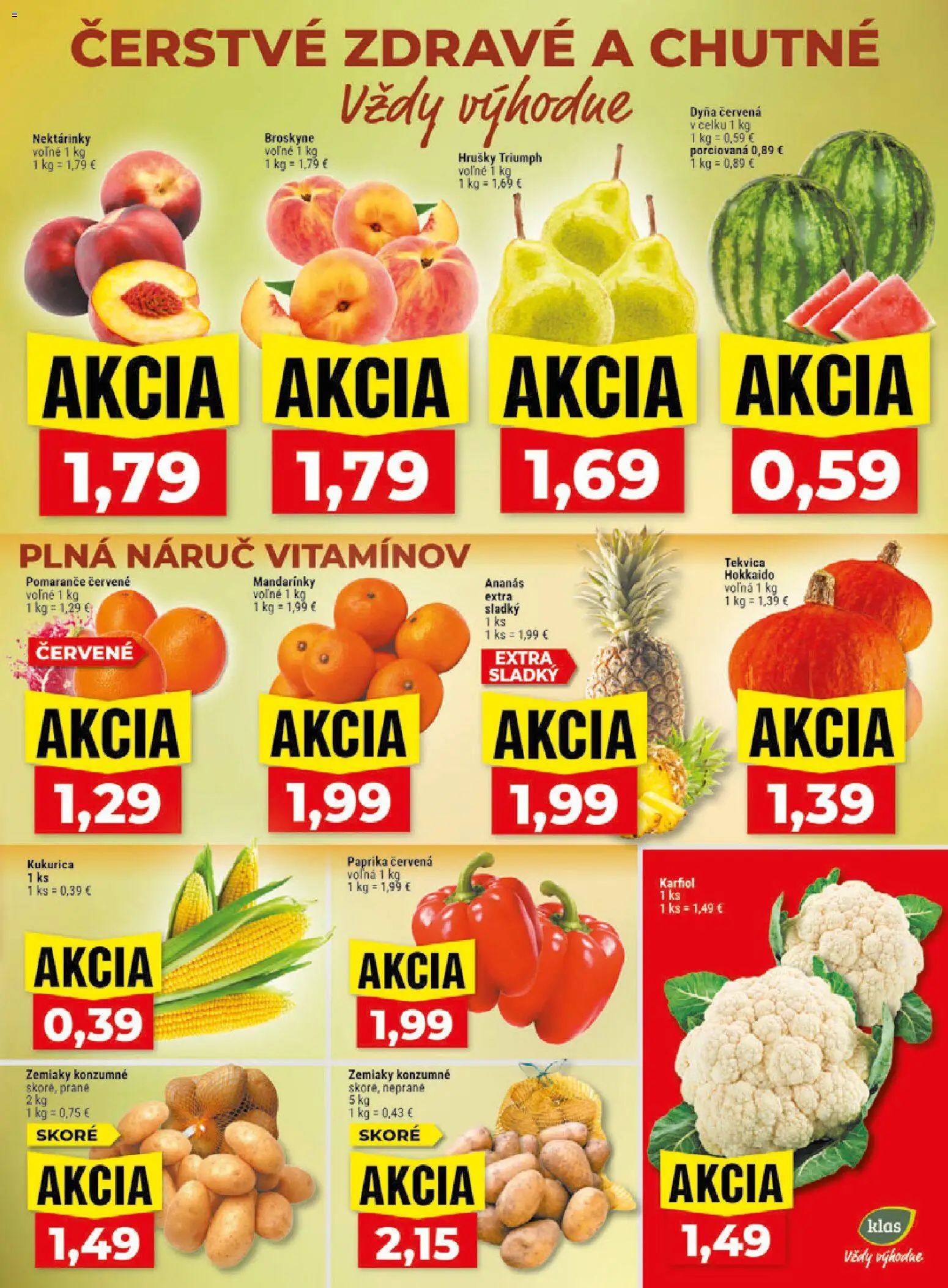 Náhľad Klas letáku platného od 31.08.2026