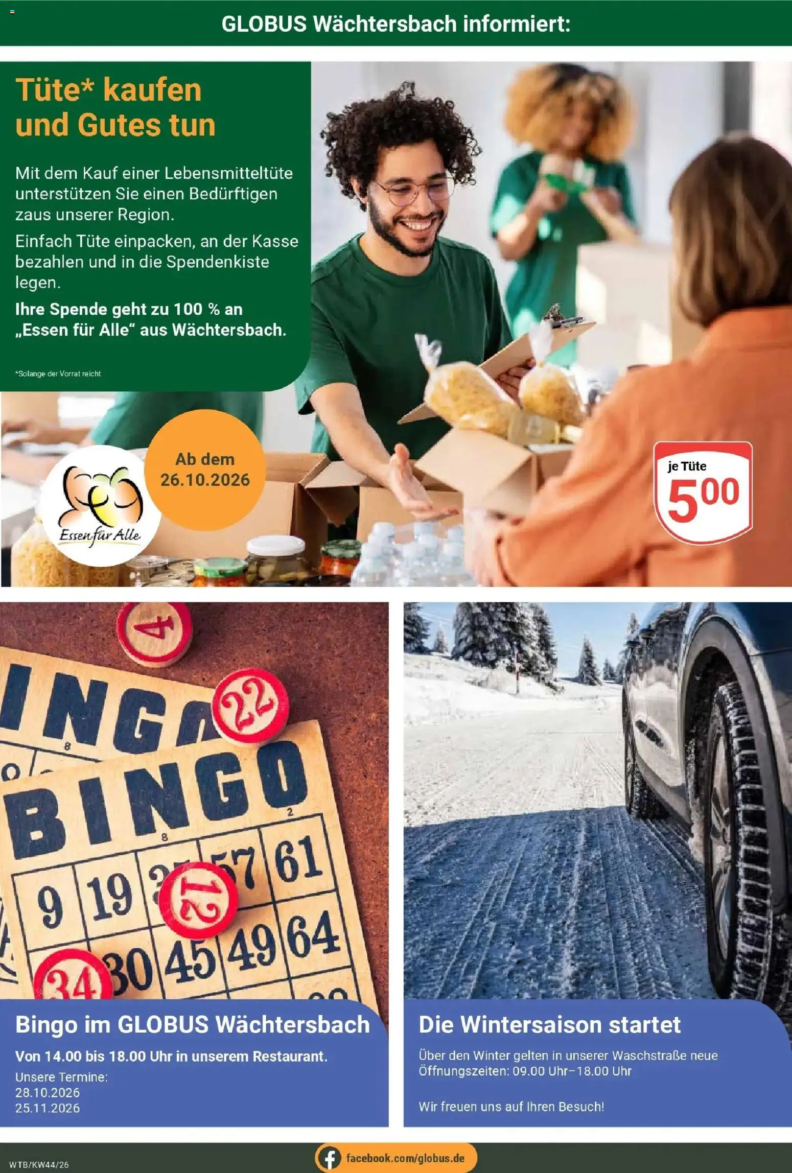 Vorschau von dem Prospekt des Geschäftes Globus, gültig ab dem 26.10.2026