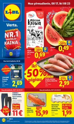 LIDL parduotuvės leidinio LIDL leidinys galiojančio nuo 2026.08.17 peržiūra