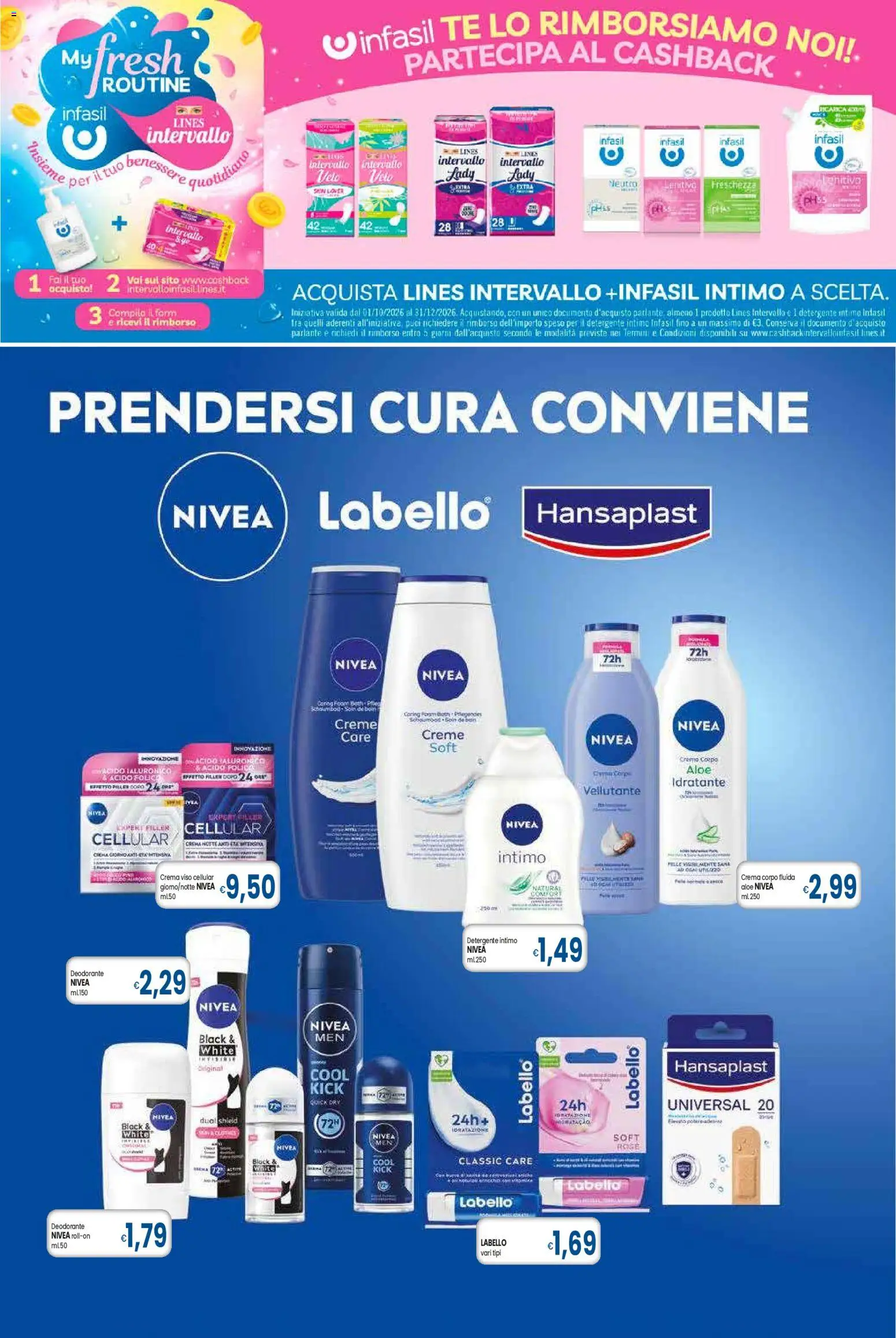 Anteprima dell'opuscolo Famila volantino Grandi Marche dal negozio Famila valido da 29/10/2026 - Crema, Deodorante, Intimo, Crema viso, Tè, Detergente intimo, Detergente