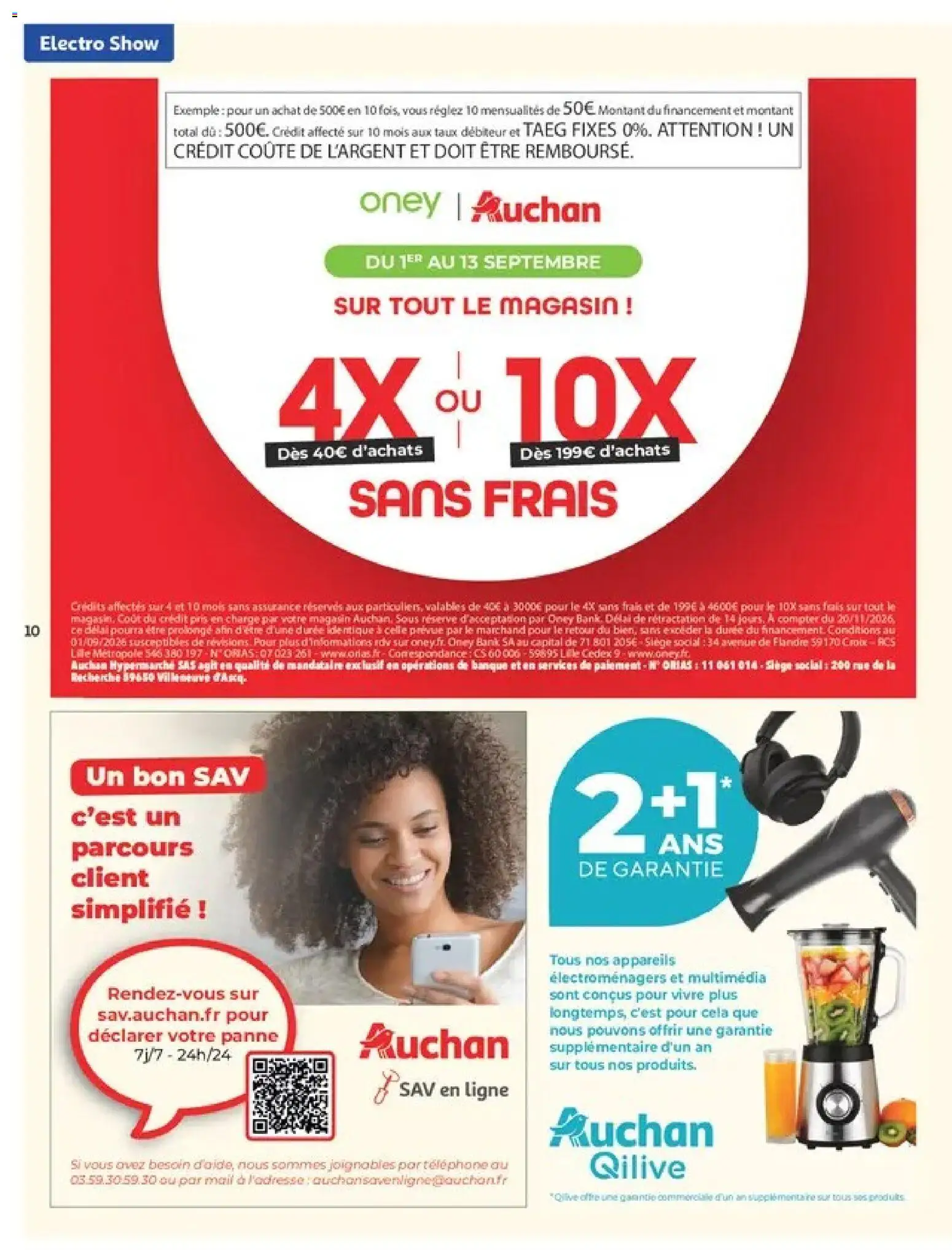 Prévisualisation de Auchan Electroshow du magasin Auchan formulaire valide 01/09/2026 - Téléphone