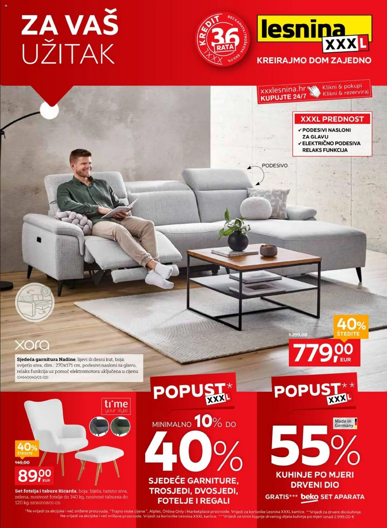 Pregled letka Lesnina Za Vaš užitak trgovine Lesnina vrijedi od 10.09.2026
