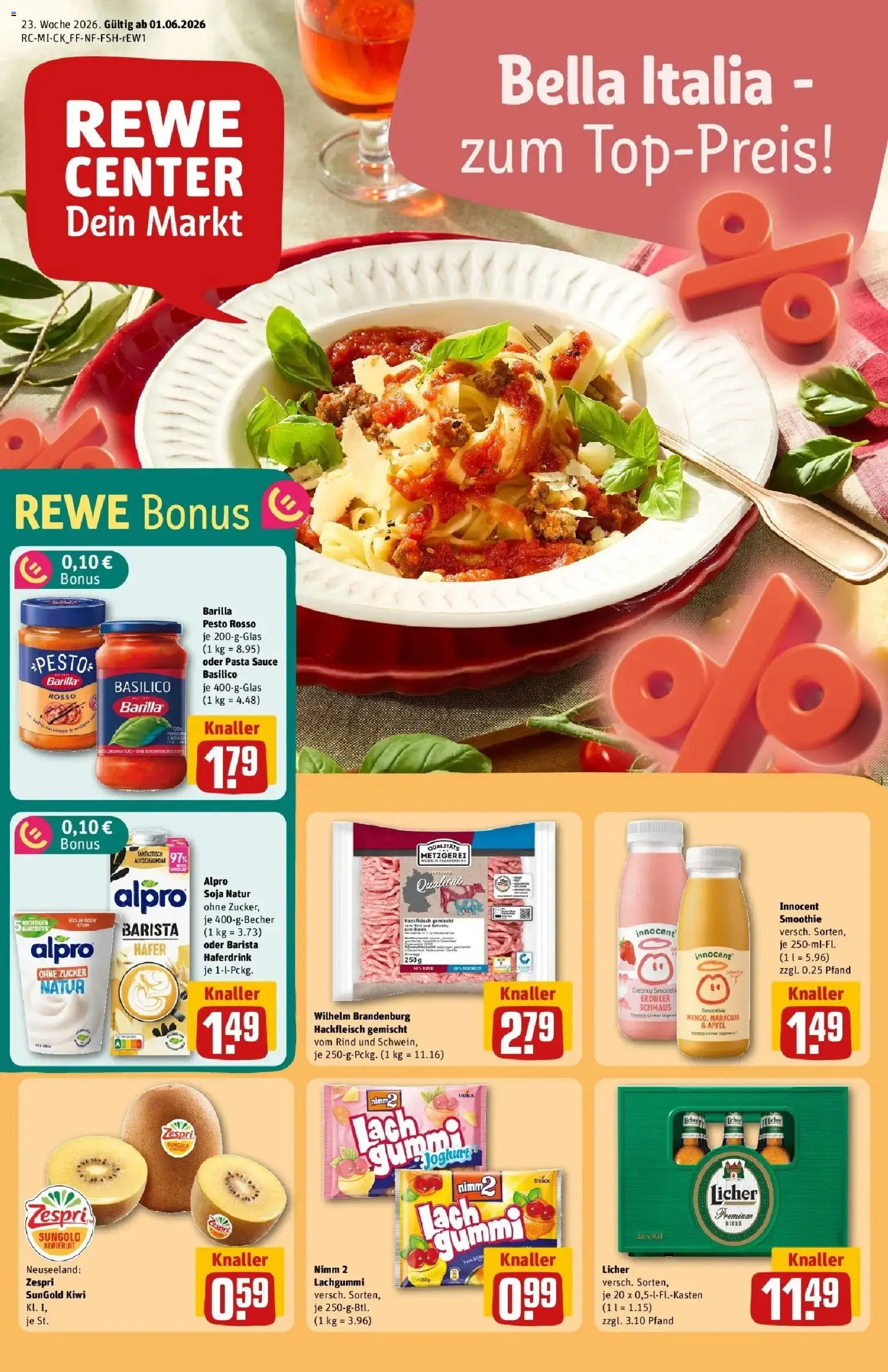 Vorschau von dem Prospekt des Geschäftes Rewe, gültig ab dem 01.06.2026