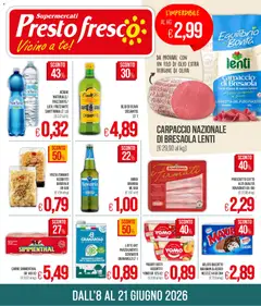 Anteprima dell'opuscolo Presto Fresco volantino dal negozio Presto Fresco valido da 08/06/2026
