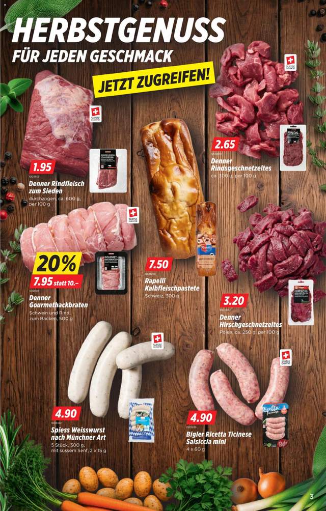 Neue Denner Aktionen ab 15.10.
