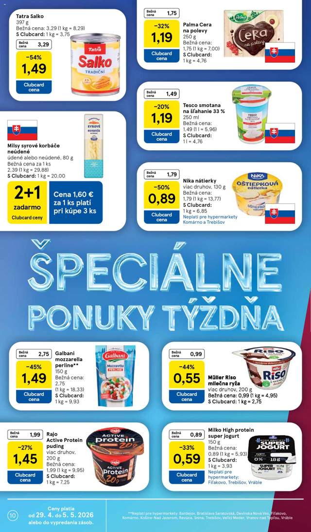 Nový Tesco leták od 29.04.
