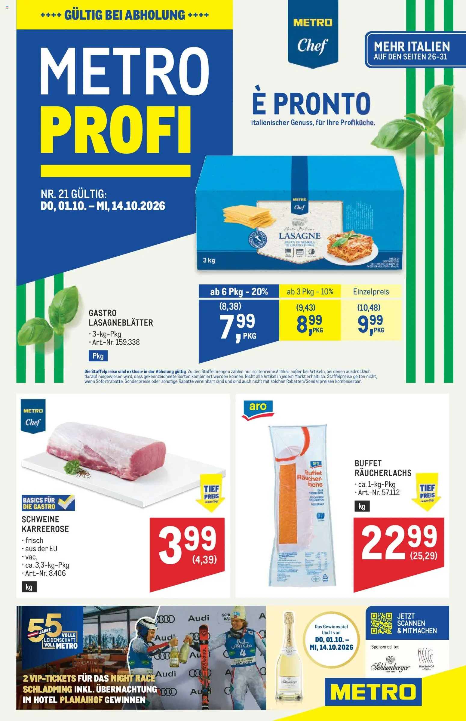 Vorschau der Angebote: Metro Metro angebote Profi gültig ab 01.10.2026 - Pasta