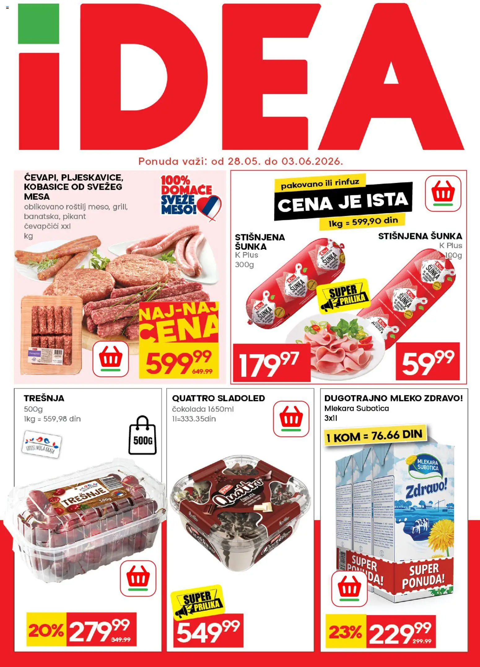 Pregled Idea kataloga - važi od 28.05.2026