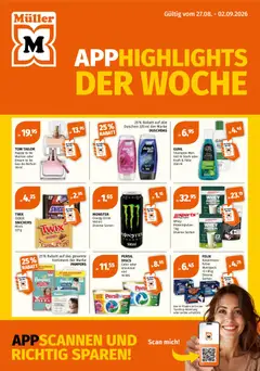Vorschau des Merkblatts Müller aktionen vom Shop Müller gültig von 27.08.2026 bis 02.09.2026