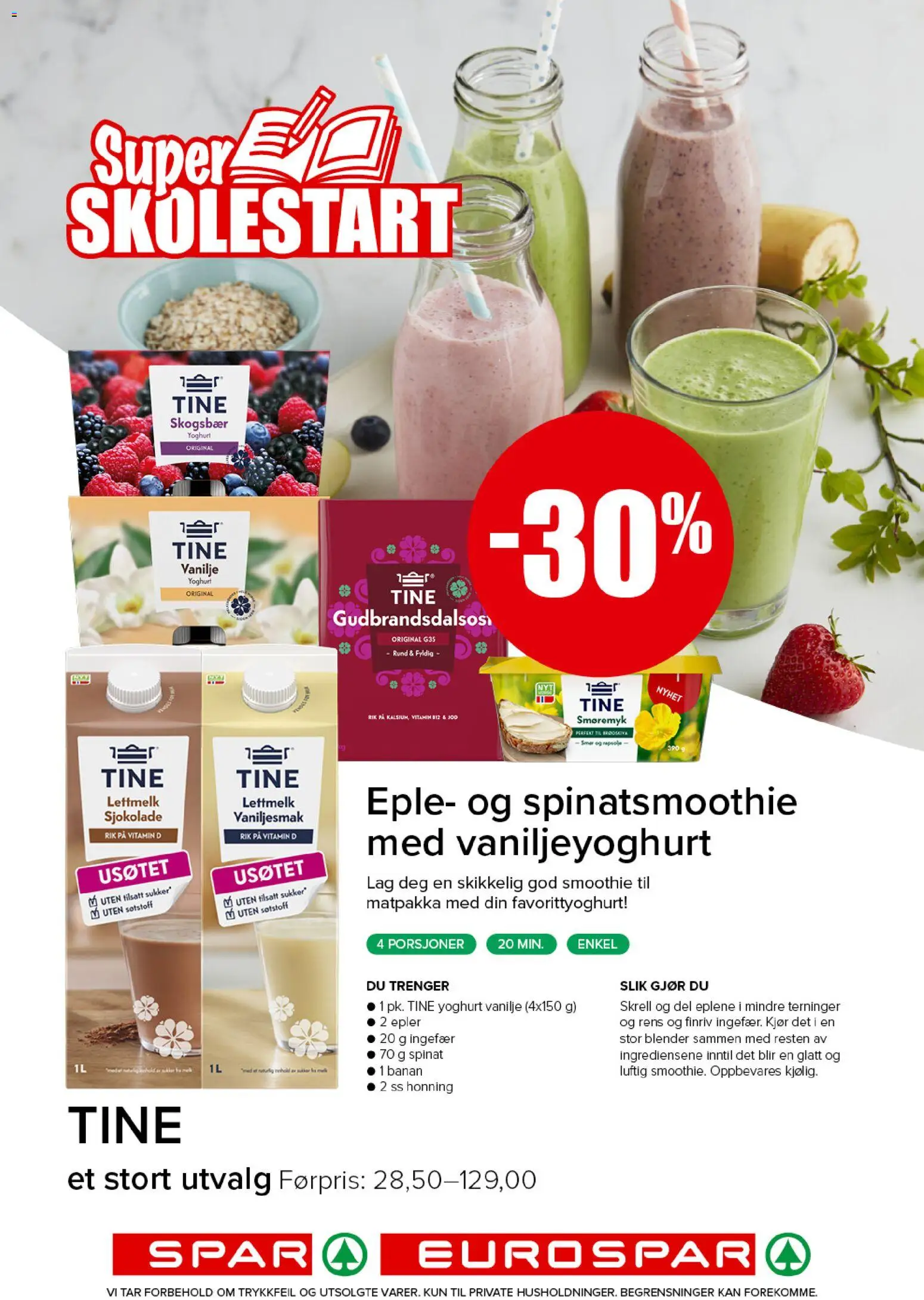 Forhåndsvis Spar kundeavis fra butikk Spar gyldig fra 24/08/2026
