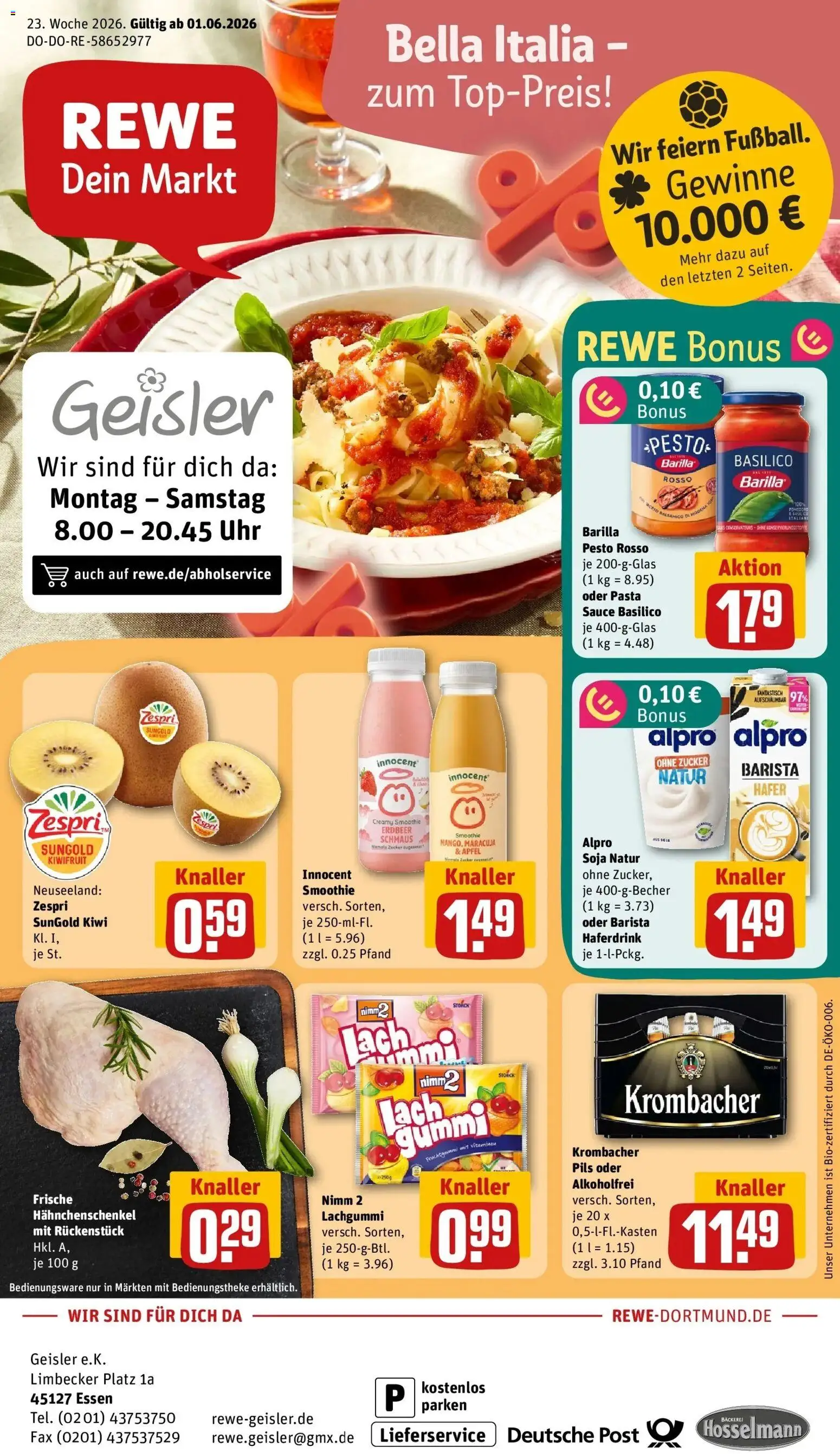 Vorschau von dem Prospekt des Geschäftes Rewe, gültig ab dem 01.06.2026