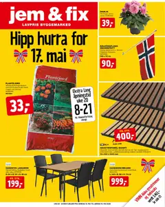 Forhåndsvis Jem & Fix kundeavis fra butikk Jem & Fix gyldig fra 10/05/2026