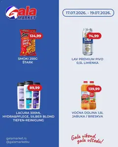 Pregled Gala MARKET kataloga - važi od 17.07.2026
