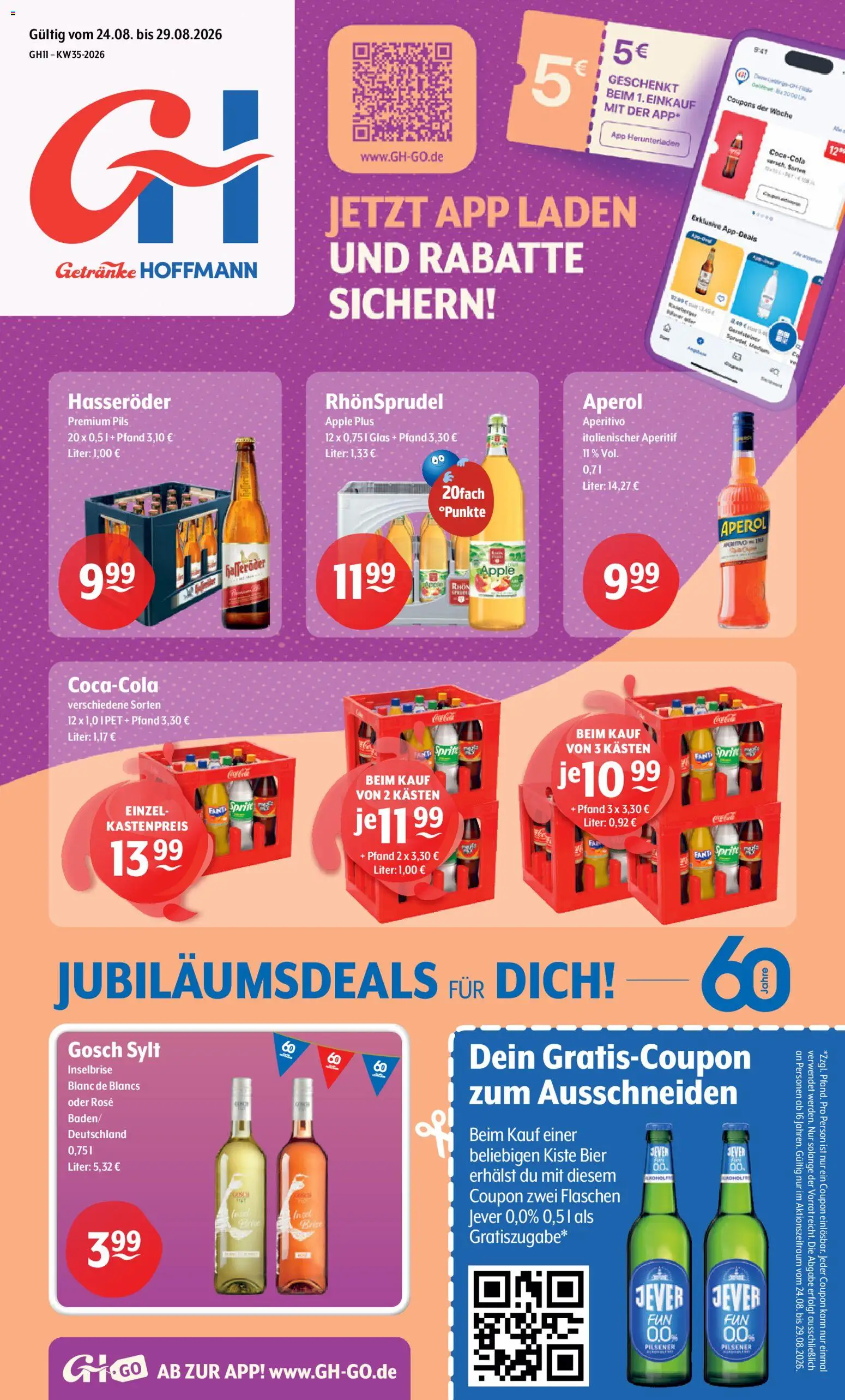 Vorschau von dem Prospekt des Geschäftes Getränke Hoffmann, gültig ab dem 24.08.2026