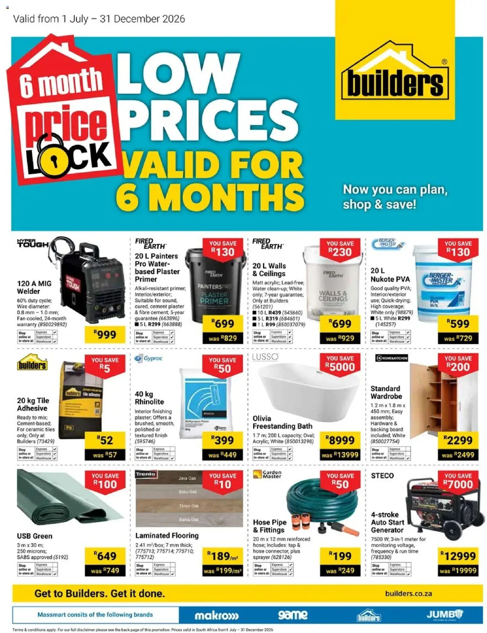 Preview of Builders flyer valid from 01/07/2026