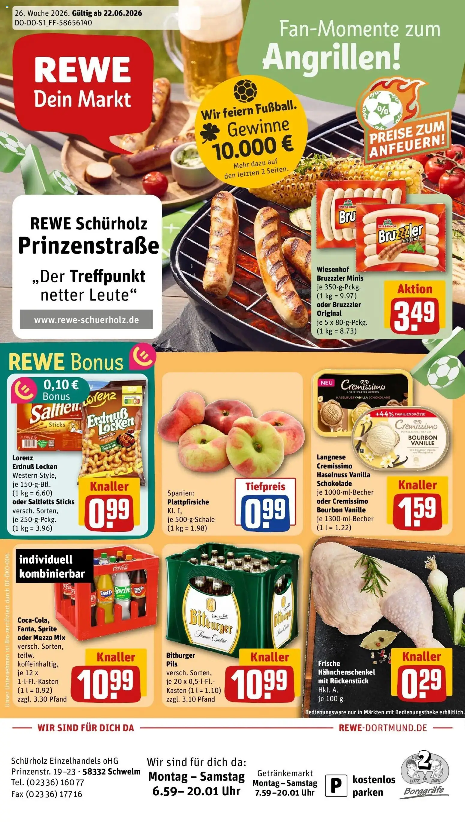Vorschau von dem Prospekt des Geschäftes Rewe, gültig ab dem 21.06.2026