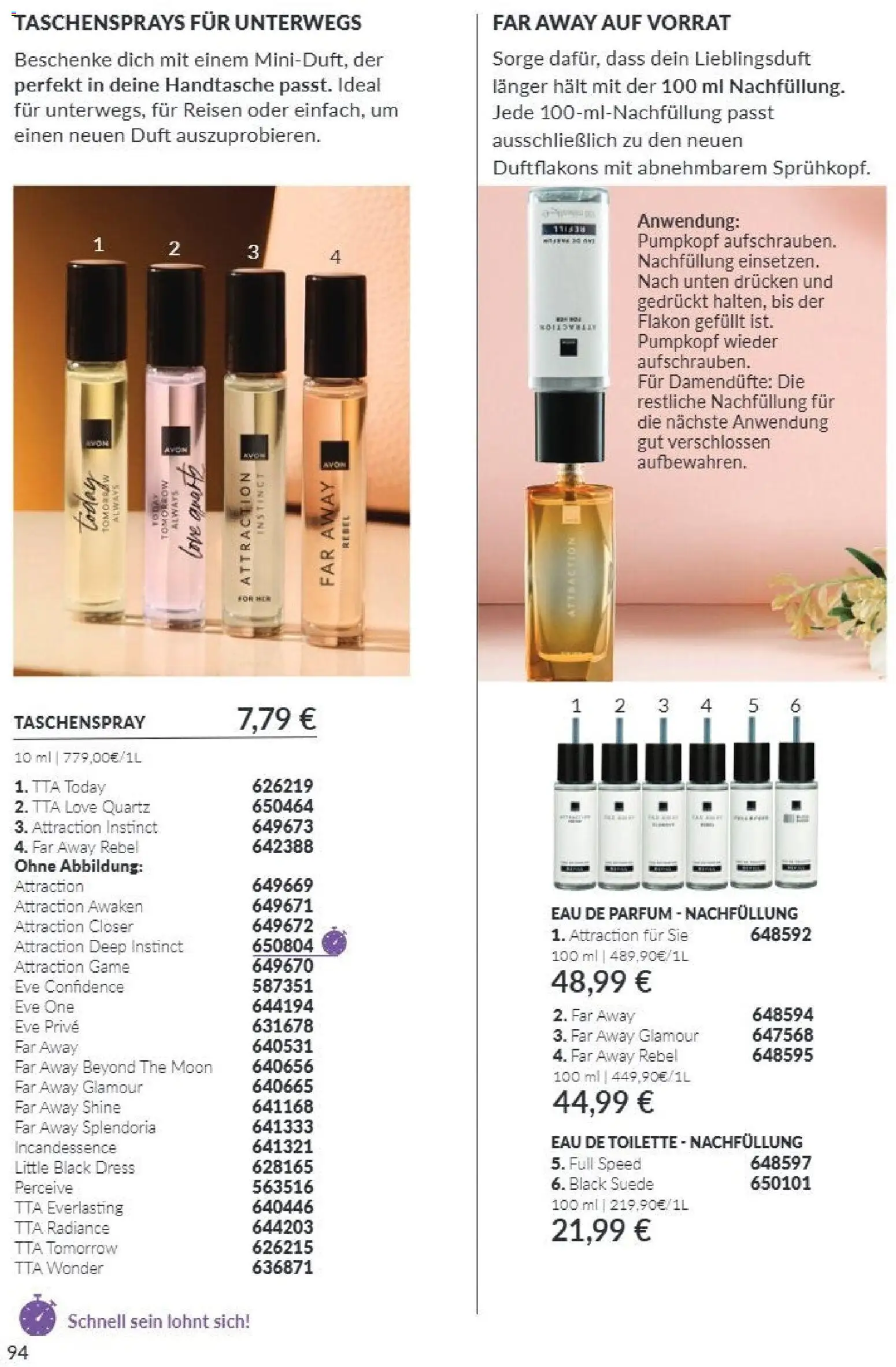 Vorschau von dem Prospekt des Geschäftes Avon, gültig ab dem 01.10.2026 - Toilette, Parfüm, Handtasche, Eau de Toilette, Duft, Eau de Parfum