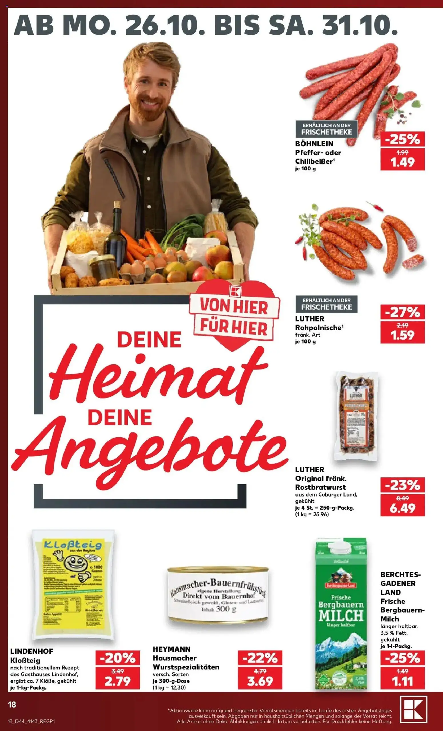 Vorschau von dem Prospekt des Geschäftes Kaufland, gültig ab dem 26.10.2026