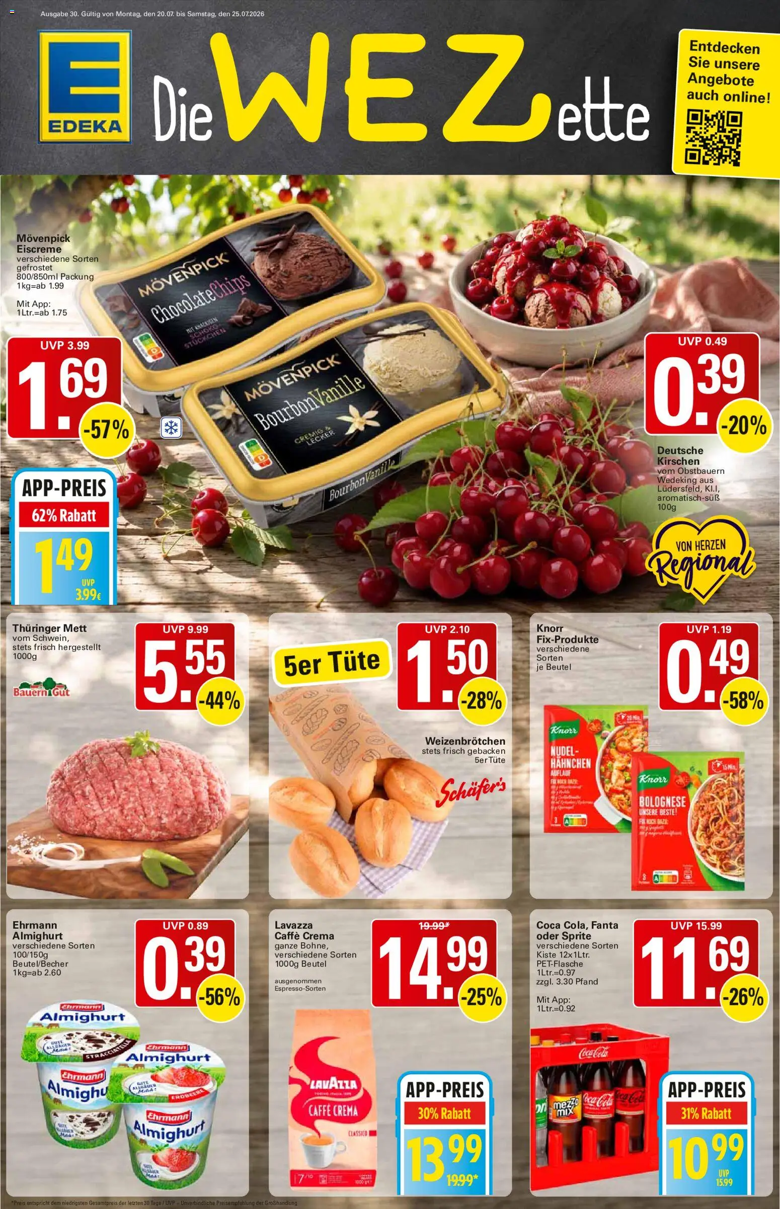 Vorschau von dem Prospekt des Geschäftes WEZ, gültig ab dem 20.07.2026