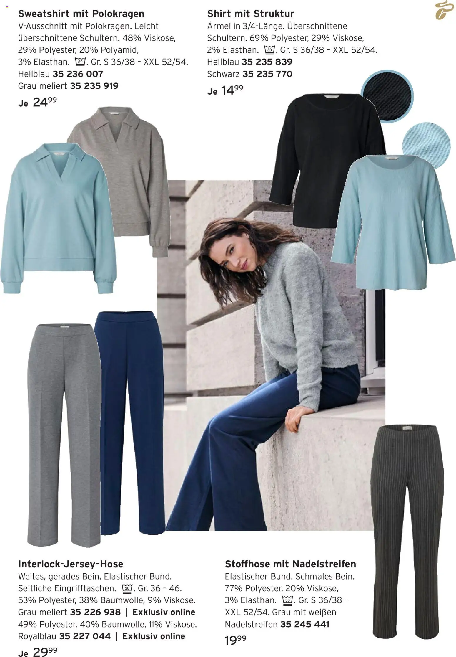Vorschau von dem Prospekt des Geschäftes Tchibo, gültig ab dem 28.10.2026 - Sweatshirt, Shirt, Stoffhose