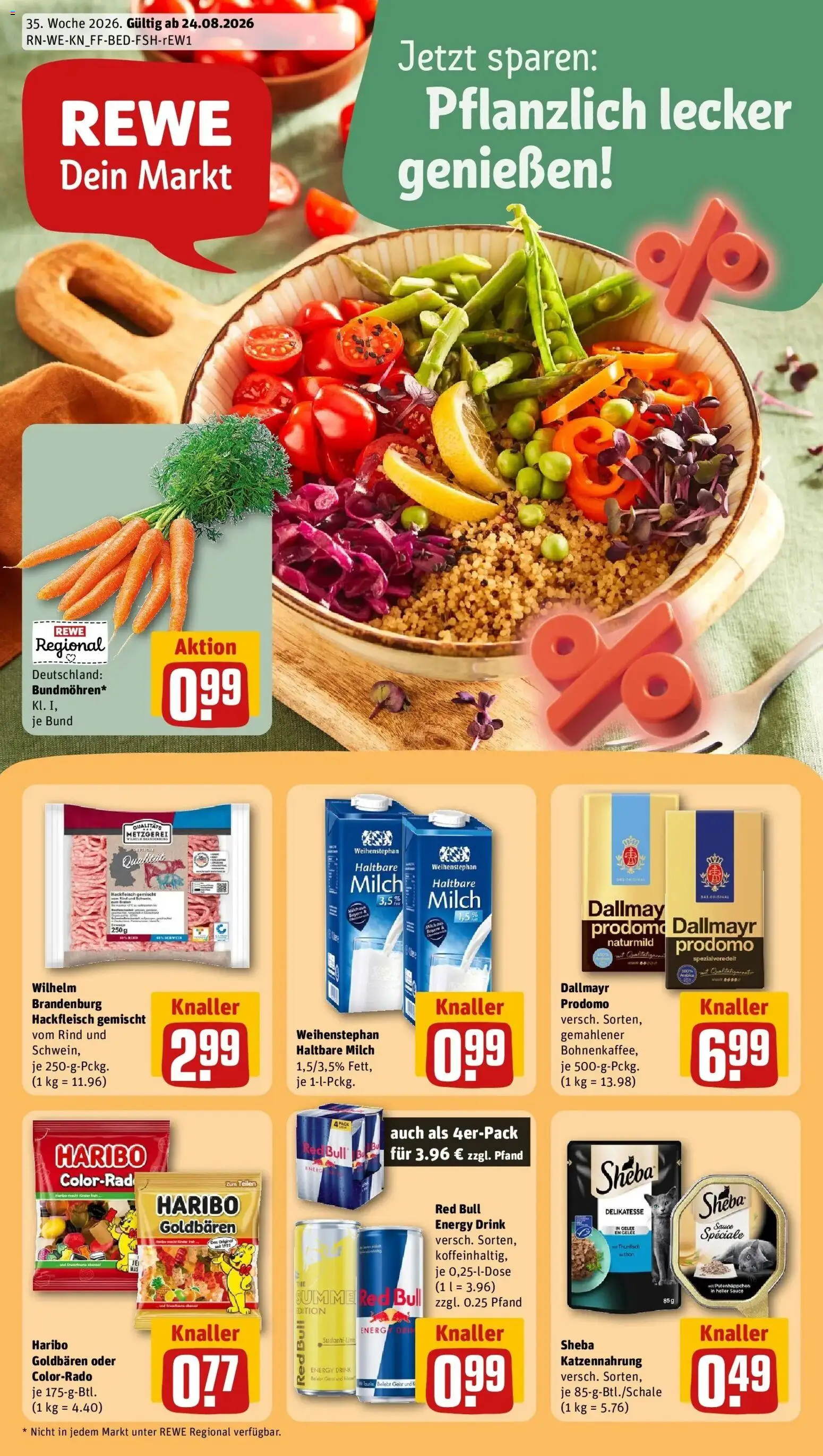 Vorschau von dem Prospekt des Geschäftes Rewe, gültig ab dem 24.08.2026