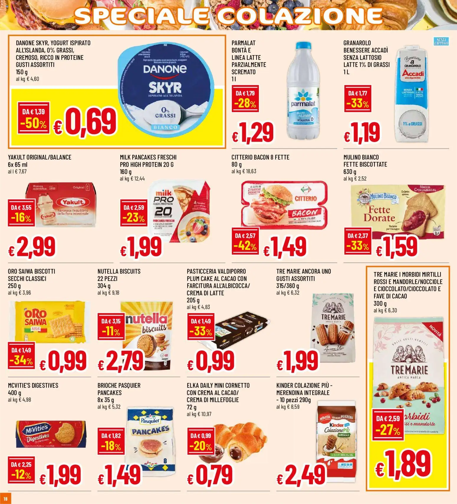Anteprima dell'opuscolo Famila volantino Biella dal negozio Famila valido da 03/09/2026 - Crema, Brioche, Latte, Cornetto, Mandorle, Cacao, Fette biscottate, Senza lattosio