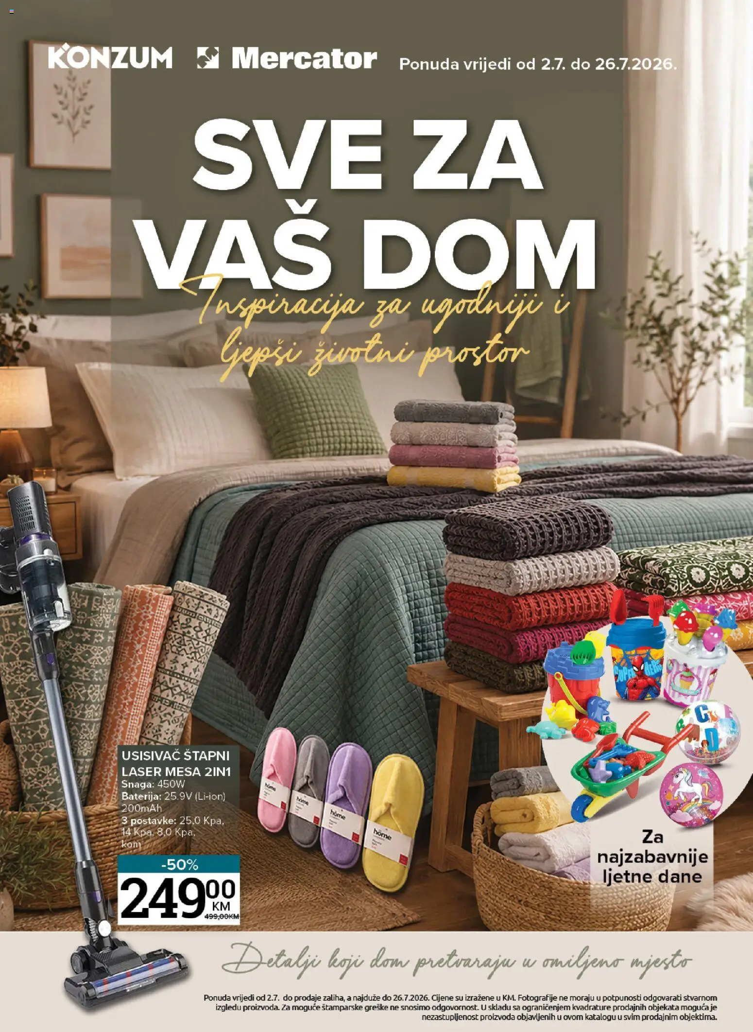 Pregled letka Mercator Sve za vaš dom trgovine Mercator vrijedi od 02.07.2026