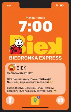 Náhled nabídky: Biedronka Polsko Biedronka Polsko leták - Biek Exspress platný od 01.05.2026
