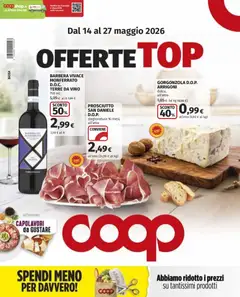 Anteprima dell'opuscolo COOP volantino Offerte Top Como dal negozio COOP valido da 14/05/2026