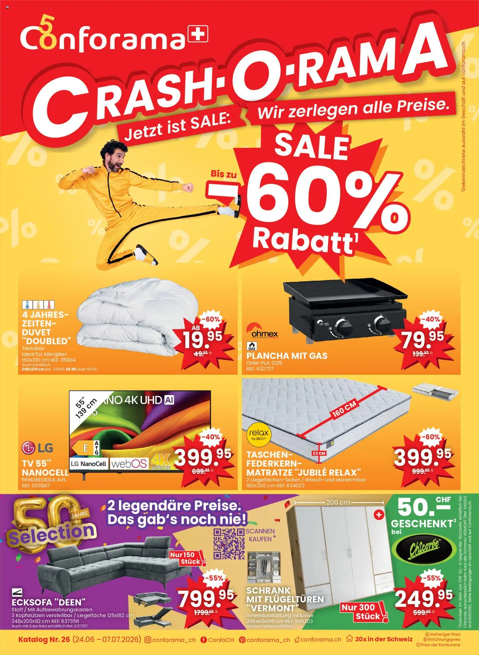 Vorschau des Merkblatts Conforama aktionen vom Shop Conforama gültig von 24.06.2026 bis 07.07.2026