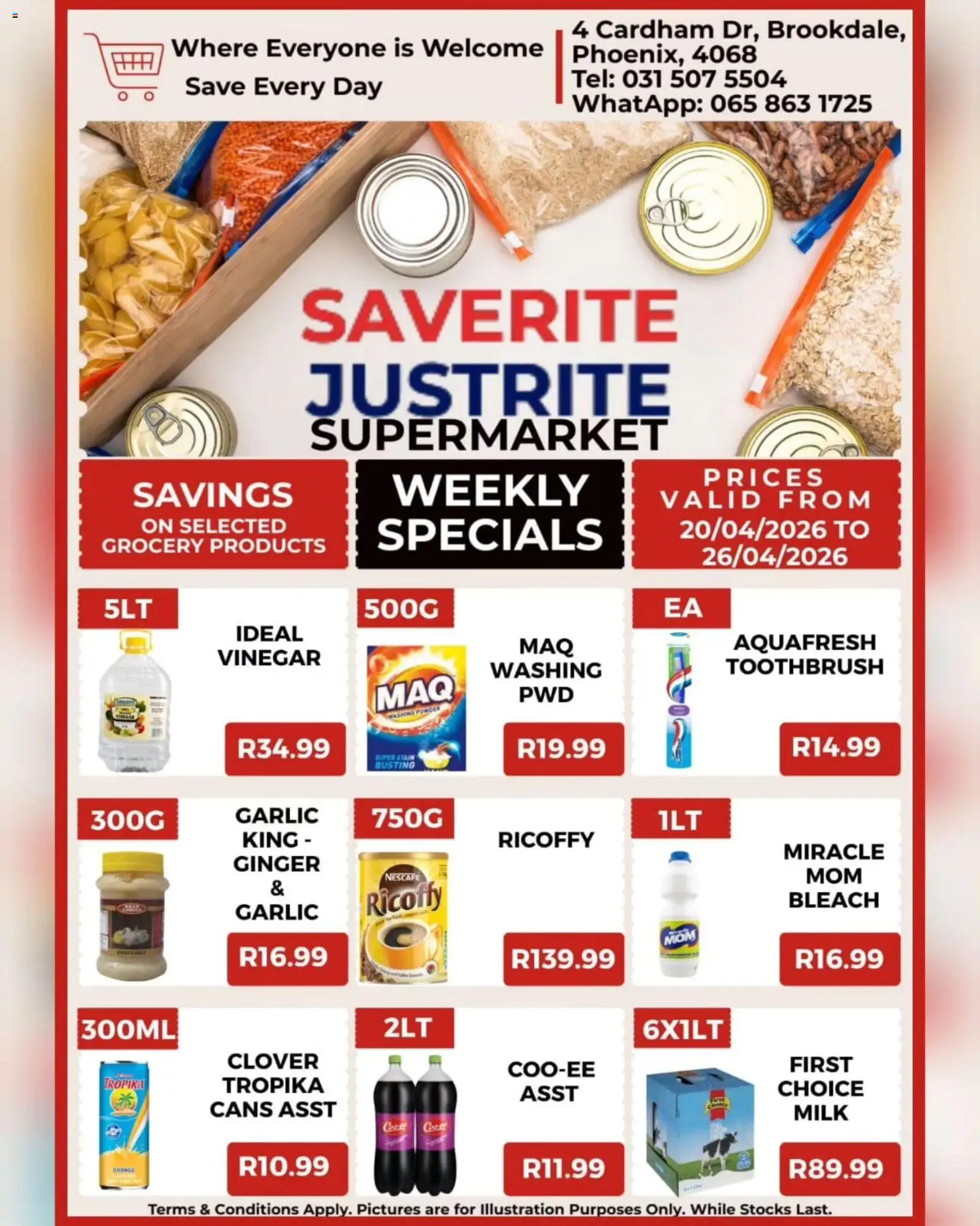 Saverite Specials from 20/04 - 26/04/2026