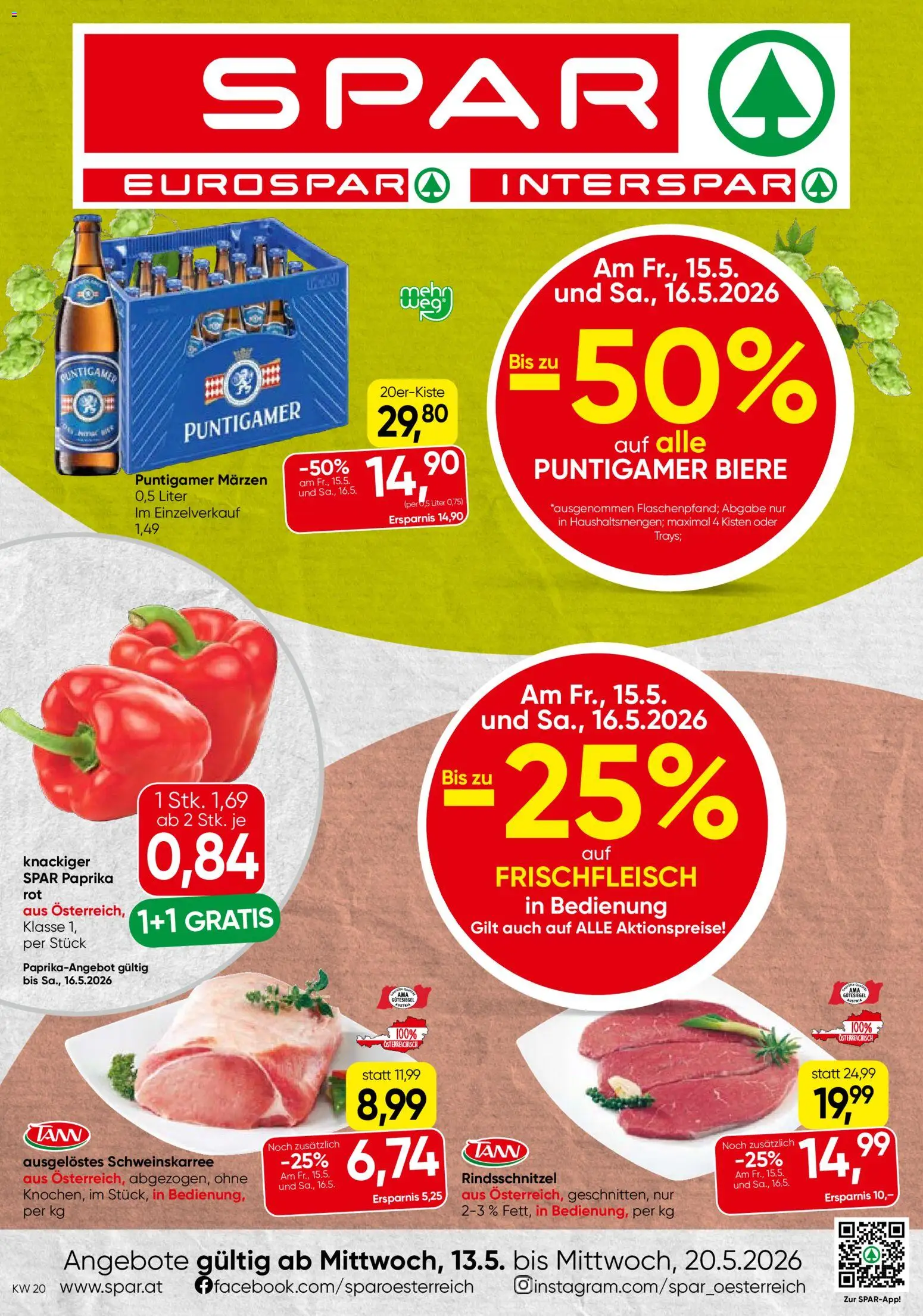 Vorschau der Angebote: Spar Spar Flugblatt - Steiermark gültig ab 13.05.2026
