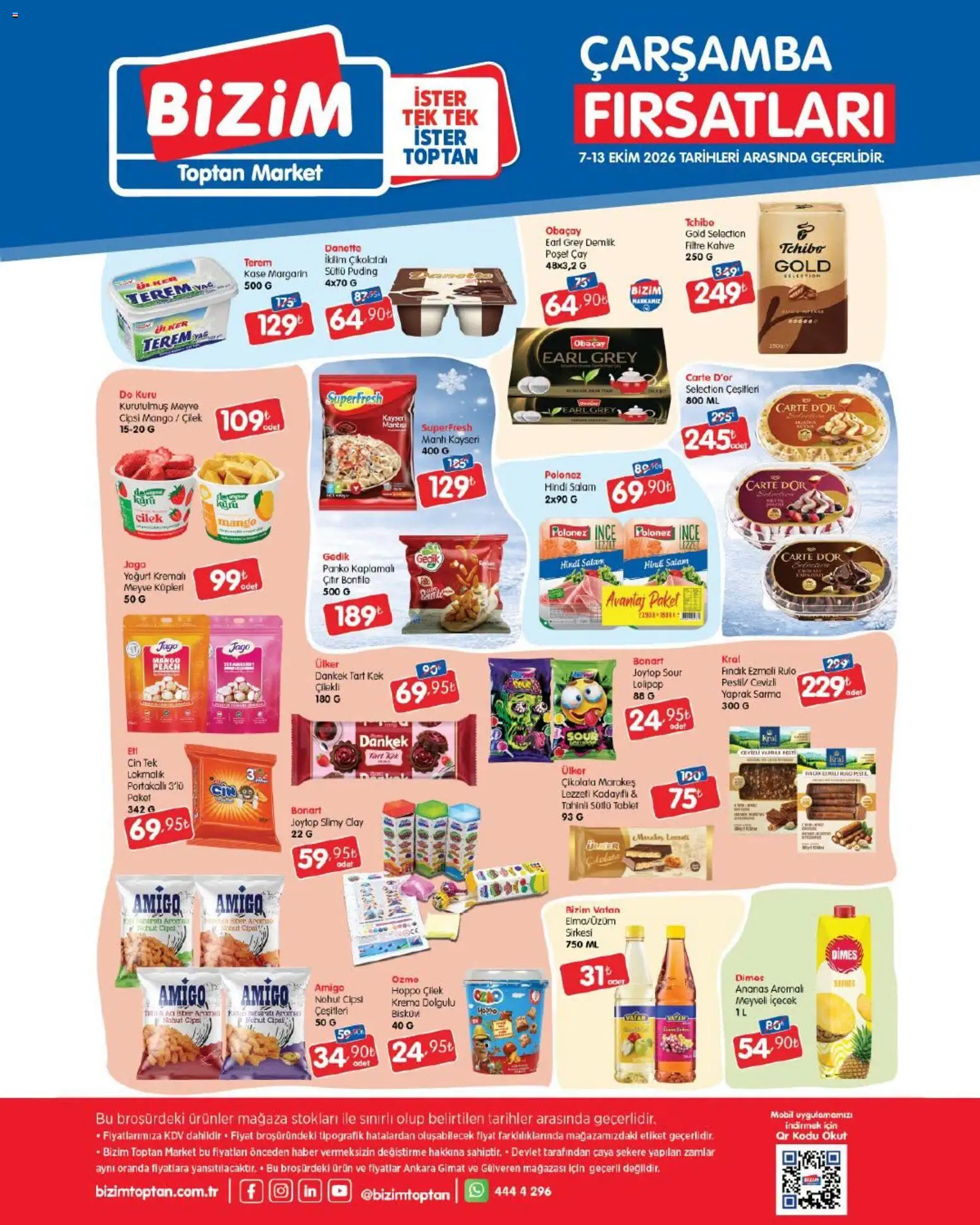 Bizim Toptan Bizim Toptan Katalog 07.10.2026 - Broşürünün önizlemesi - Mango, Kahve, Tablet, Krema, Ananas, Yağ, Meyve, Yoğurt