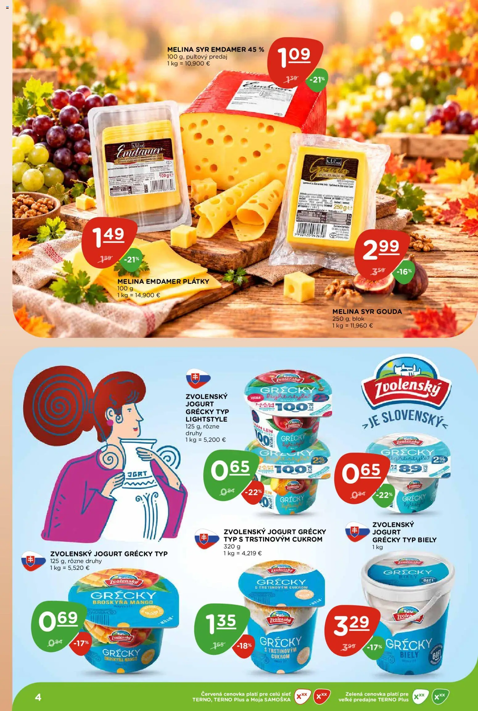 Náhľad Terno letáku platného od 29.10.2026 - Mango, Syr, Jogurt, Gouda, Syr Gouda