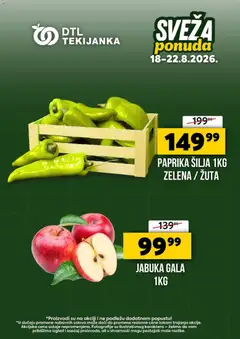 Pregled Tekijanka kataloga - važi od 18.08.2026