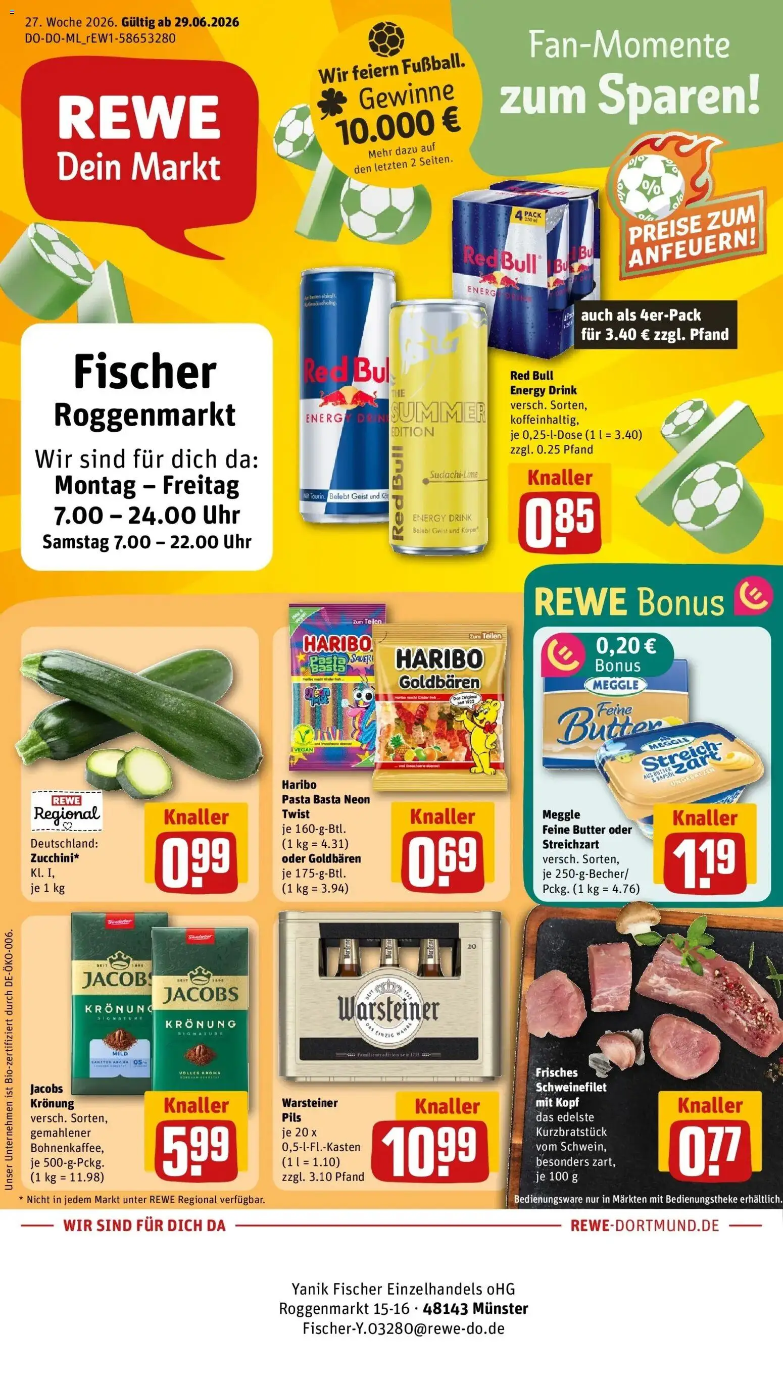 Vorschau von dem Prospekt des Geschäftes Rewe, gültig ab dem 29.06.2026