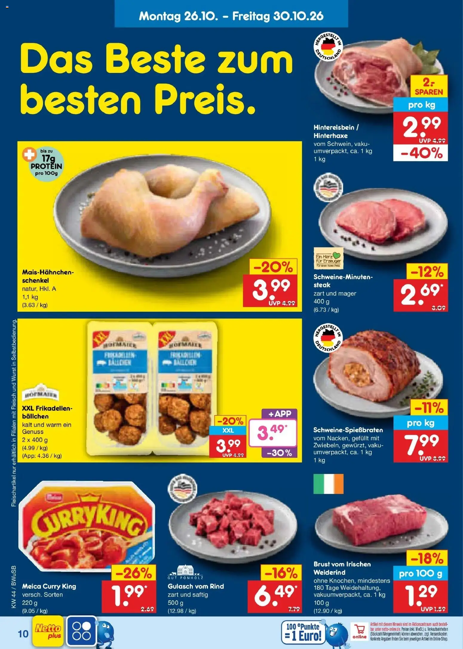 Vorschau von dem Prospekt des Geschäftes Netto Marken-Discount, gültig ab dem 26.10.2026