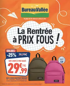 Prévisualisation de Bureau Vallée catalogue du magasin Bureau Vallée formulaire valide 29/06/2026