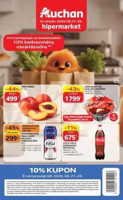 Auchan - Auchan akciós újság Szolnok megtekintése, amely érvényes 2026.08.21.-től